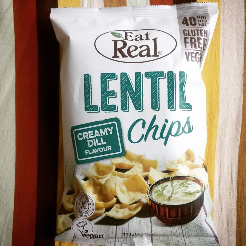 Eat Real Lentil Chips: Creamy Dill Flavour